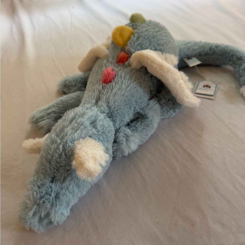 Jellycat sky dragon multicolored blue